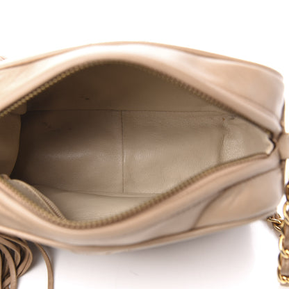 Chanel Lambskin Quilted Tassel Camera Case Beige 5 of 13