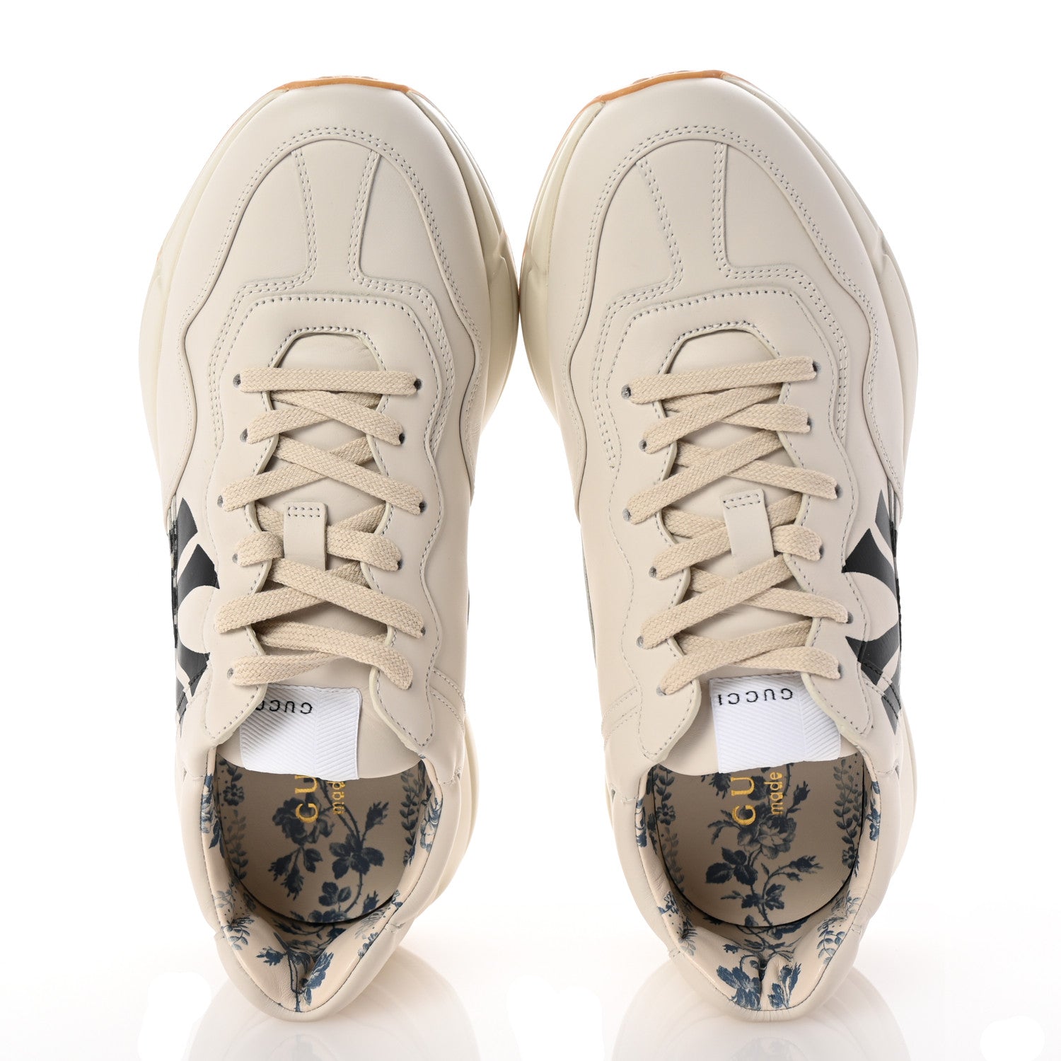 GUCCI ホワイト ライトン　ヤンキースコラボNYロゴ 27cm 美品 グッチ【GUCCI】ライトン ※NY.Yankeesコラボ別注 - メルカリ