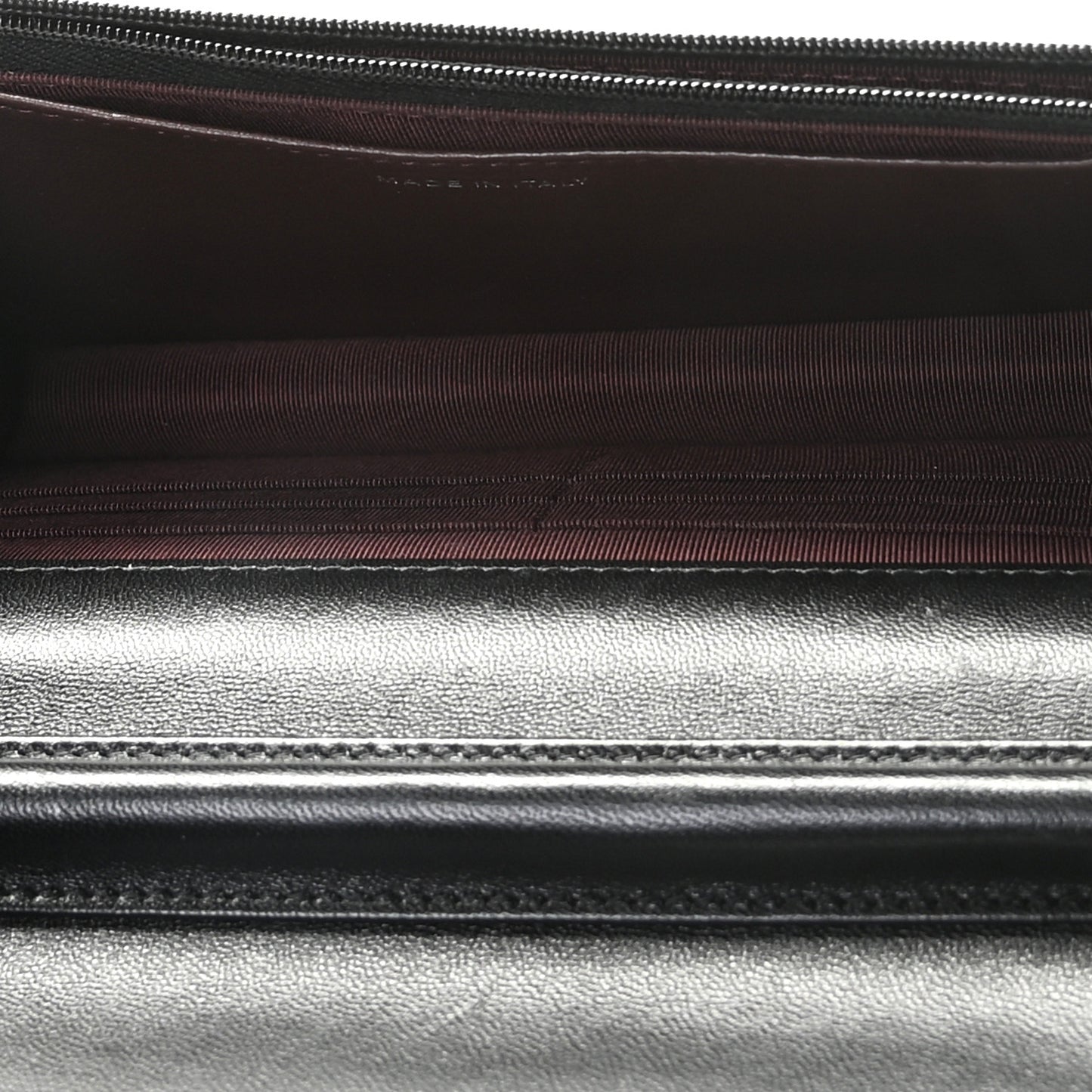 Lambskin Quilted Wallet On Chain WOC Black