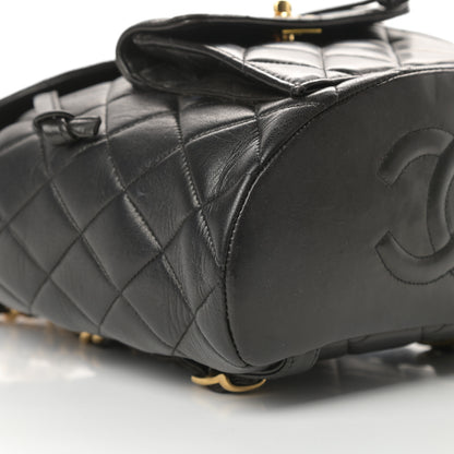 Chanel Lambskin Quilted Backpack Black 10 of 18