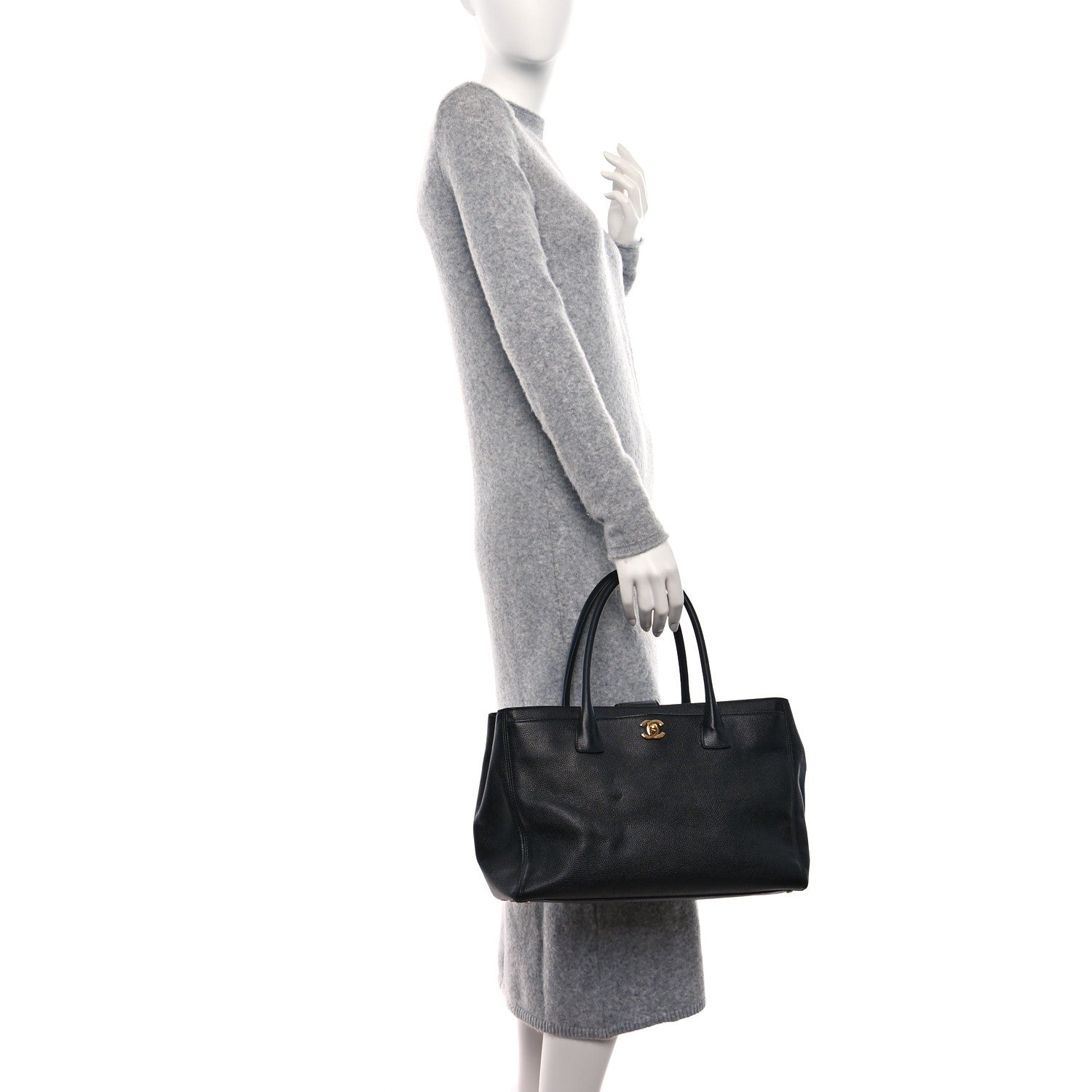 Chanel Caviar Cerf Executive Shopper Tote Black 2 of 11