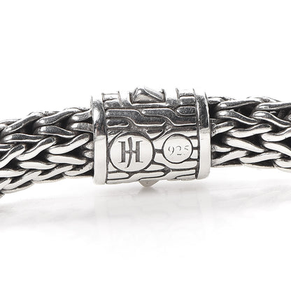 John Hardy Sterling Silver Diamond 6mm Classic Chain Bracelet 4 of 5