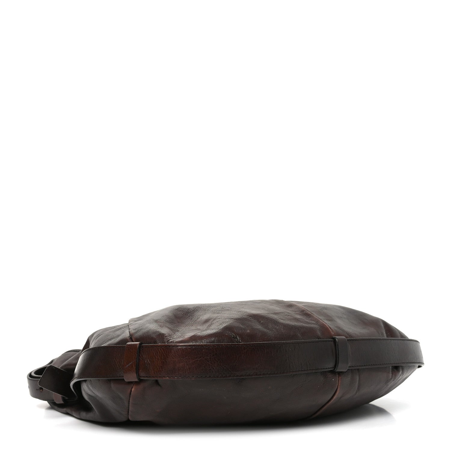 Saint Laurent Buffalo Leather Horn Medium Mombasa Bag Brown 4 of 10