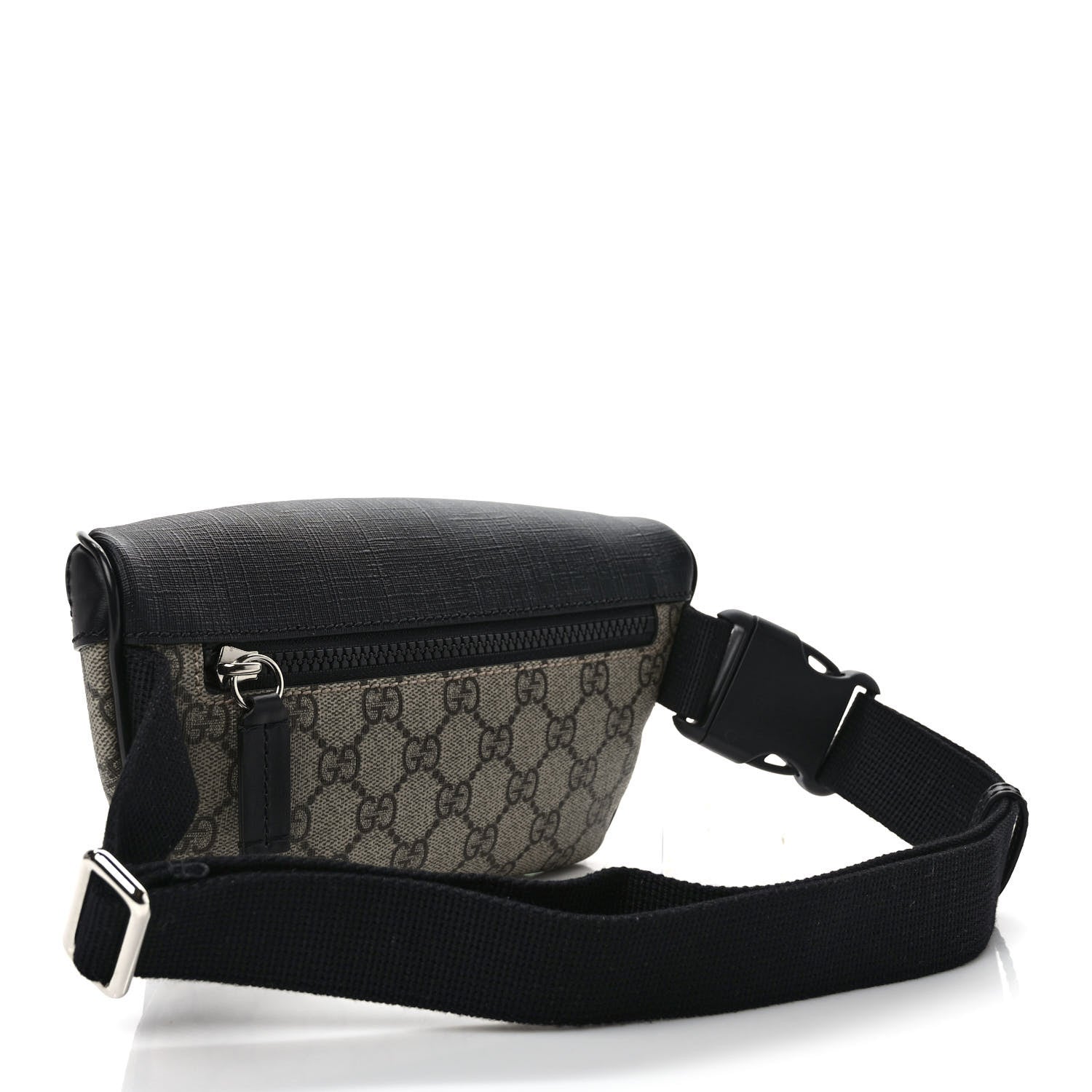 Gucci GG Supreme Monogram Belt Bag Black 2 of 9