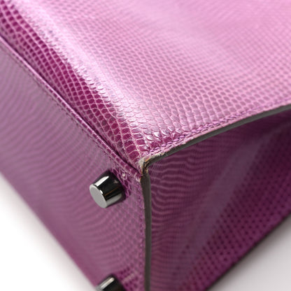 Hermes Lizard Kelly Sellier 25 Violet 13 of 15