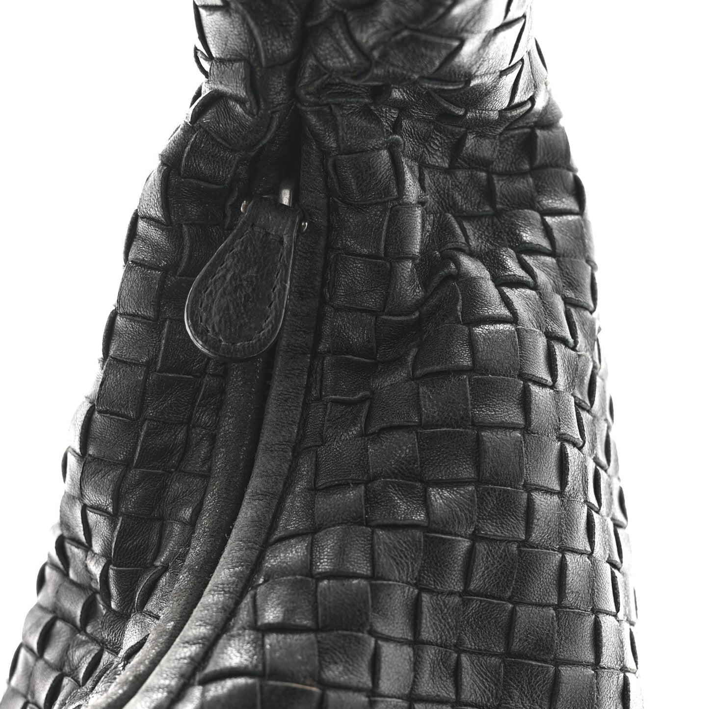 Nappa Intrecciato Medium Veneta Hobo Black