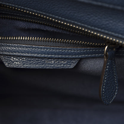 Celine Baby Drummed Calfskin Micro Luggage Petrol 6 of 15