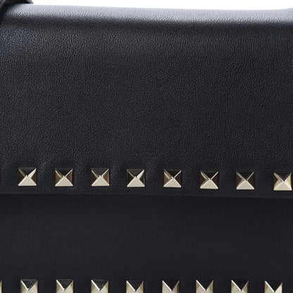 Valentino Garavani Vitello Rockstud Flap Crossbody Bag Black 9 of 9