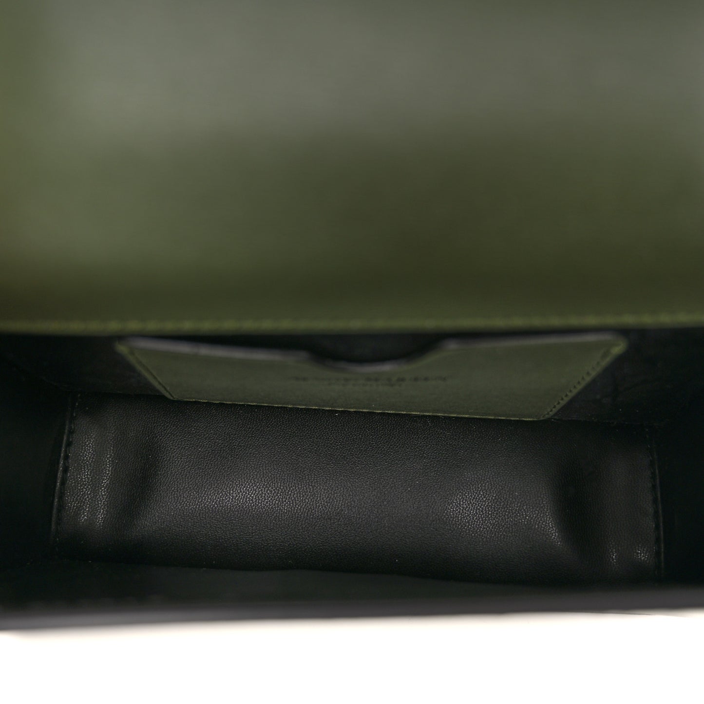 Calfskin Mini Jeweled Knuckle Satchel Khaki Green