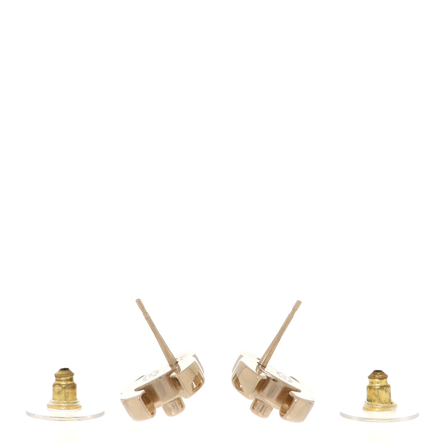Metal CC Turnlock Earrings Gold