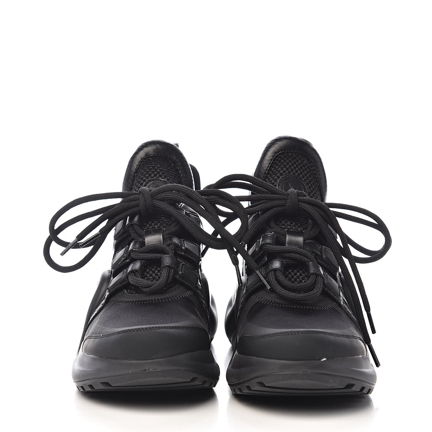 Louis Vuitton Calfskin Technical Nylon LV Archlight Sneakers 34 Black 2 of 11