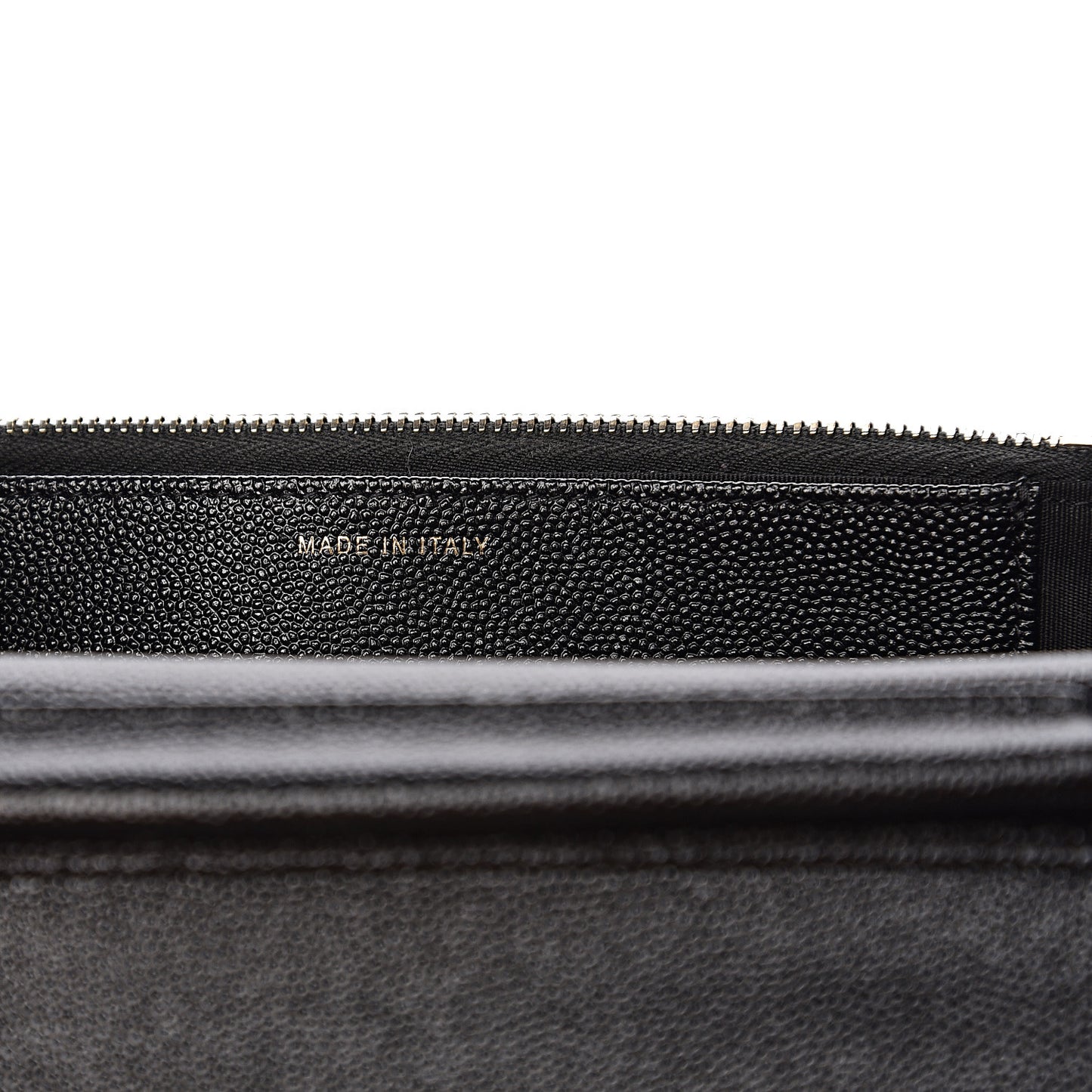 Caviar Quilted Golden Class Wallet On Chain WOC Black