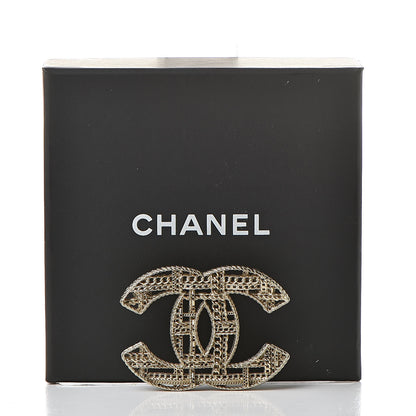 Chanel Chain CC Brooch Light Gold 5 of 5