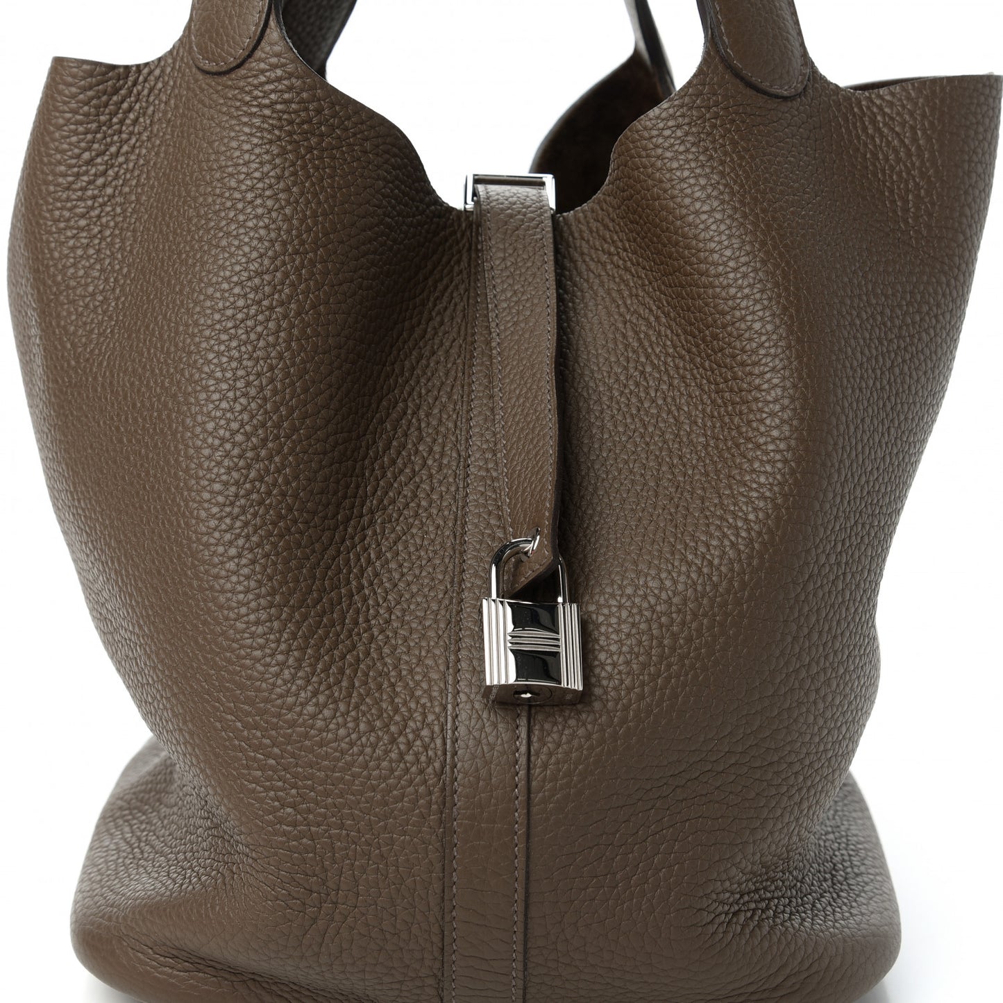 Taurillon Clemence Picotin Lock 26 GM Taupe