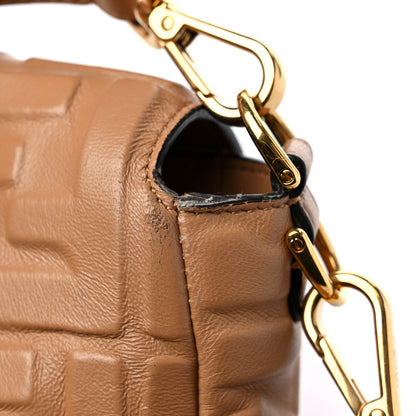 Fendi Nappa FF 1974 Embossed Baguette Miele Scuro 14 of 14