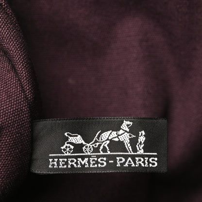 Hermes Canvas Herline PM Tote Rouge H 6 of 8