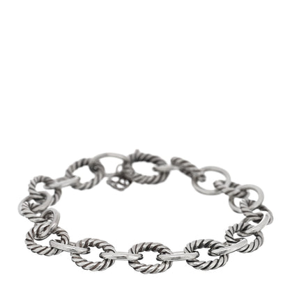 David Yurman Sterling Silver 10mm Medium Oval Link Bracelet 1 of 3