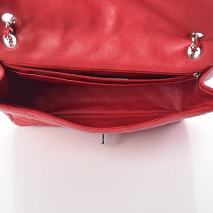Chanel Washed Caviar Quilted Maxi Single Flap Fuchsia 7 of 9