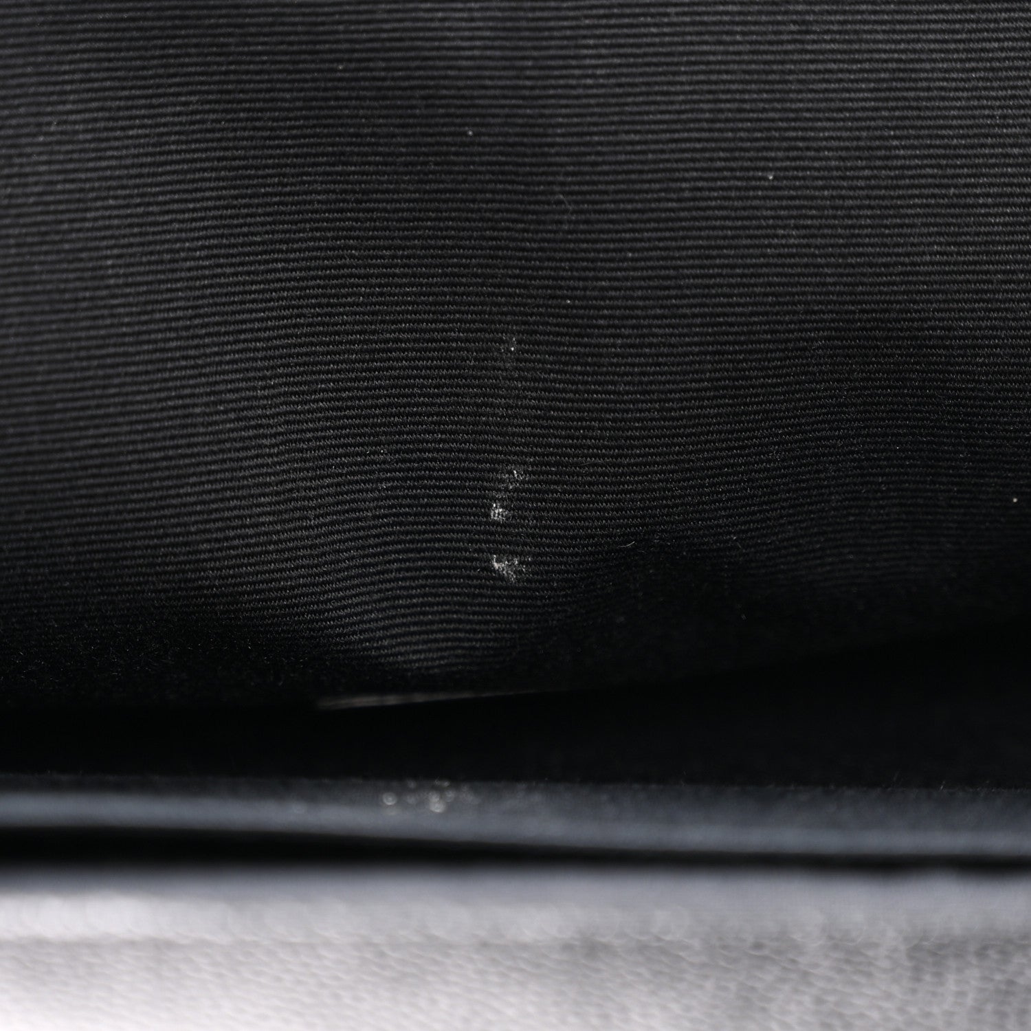 Saint Laurent Grain De Poudre Matelasse Chevron Monogram Envelope Clutch Black 9 of 12