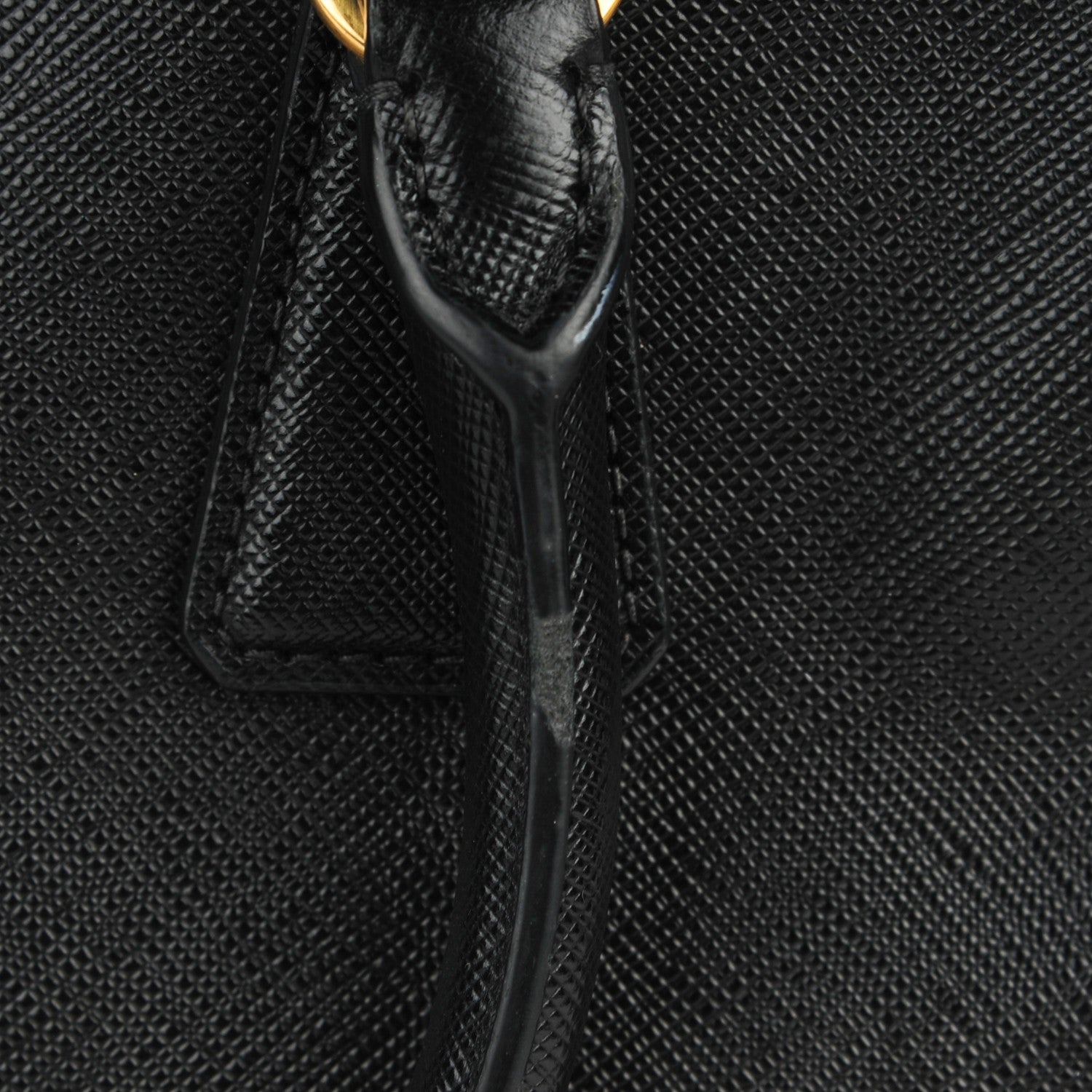 Prada Saffiano Mini Galleria Double Zip Tote Black 4 of 13