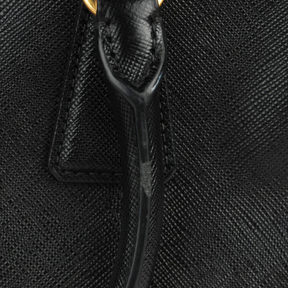 Prada Saffiano Mini Galleria Double Zip Tote Black 4 of 13