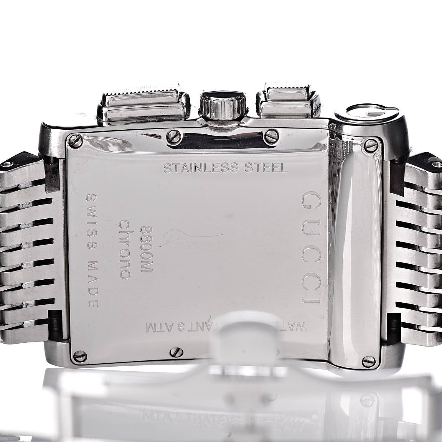 Gucci Stainless Steel 34mm 8600M G-Metro Chronograph Quartz Watch Black 6 of 6