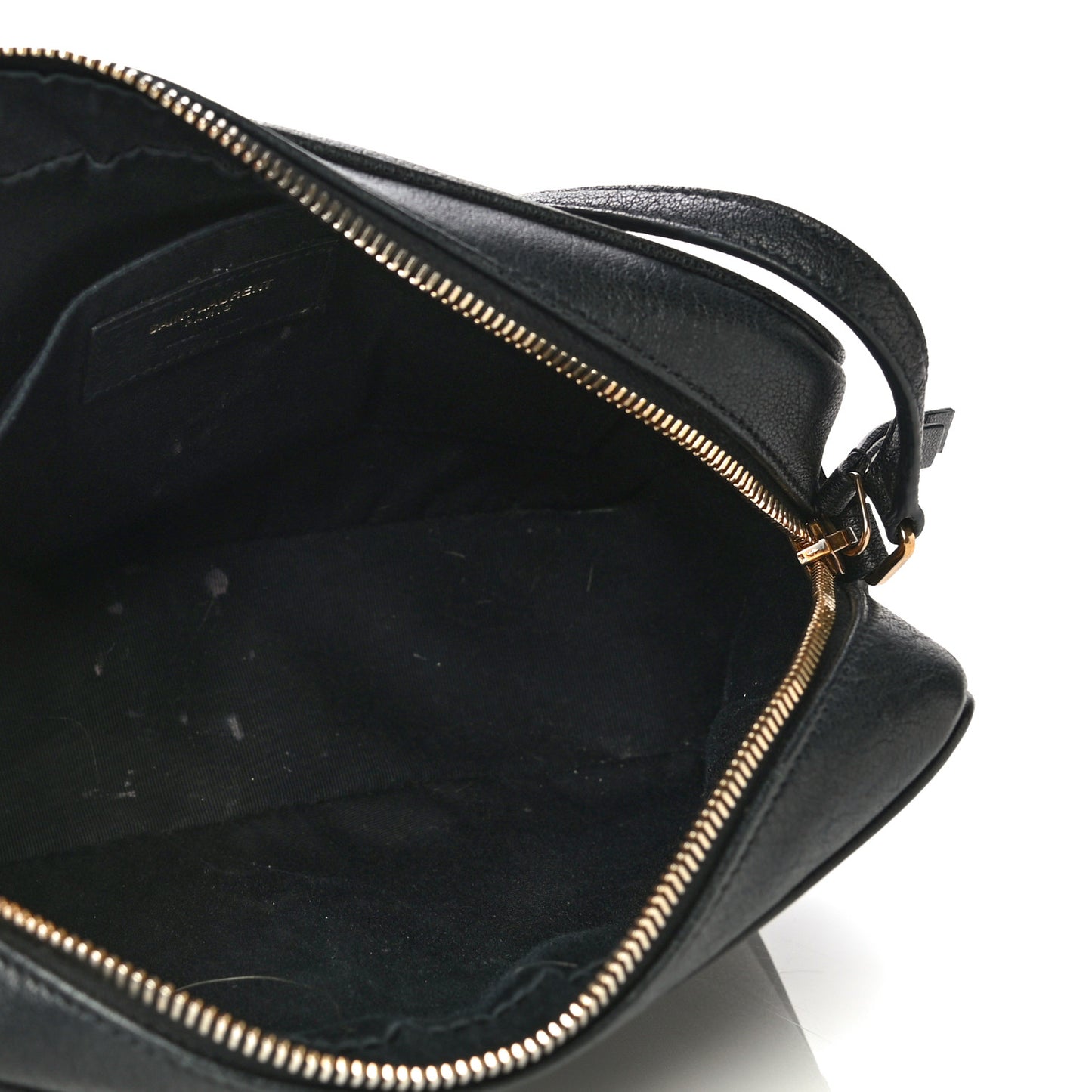 Lambskin Monogram Small Lou Camera Bag Black