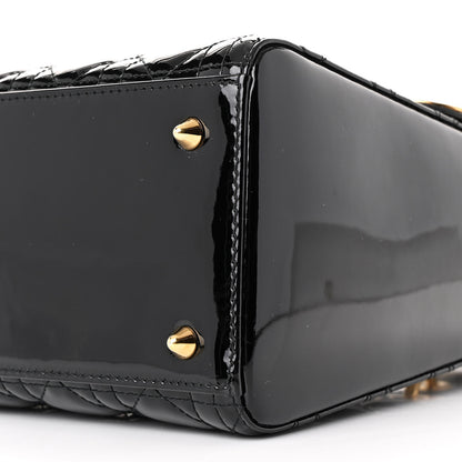 Christian Dior Patent Cannage Medium Lady Dior Black 10 of 10
