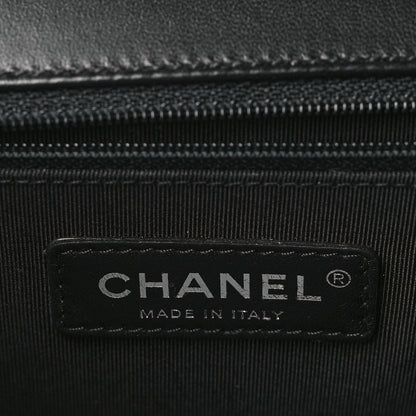 Chanel Lambskin Quilted Large Boy Flap Black 6 of 10