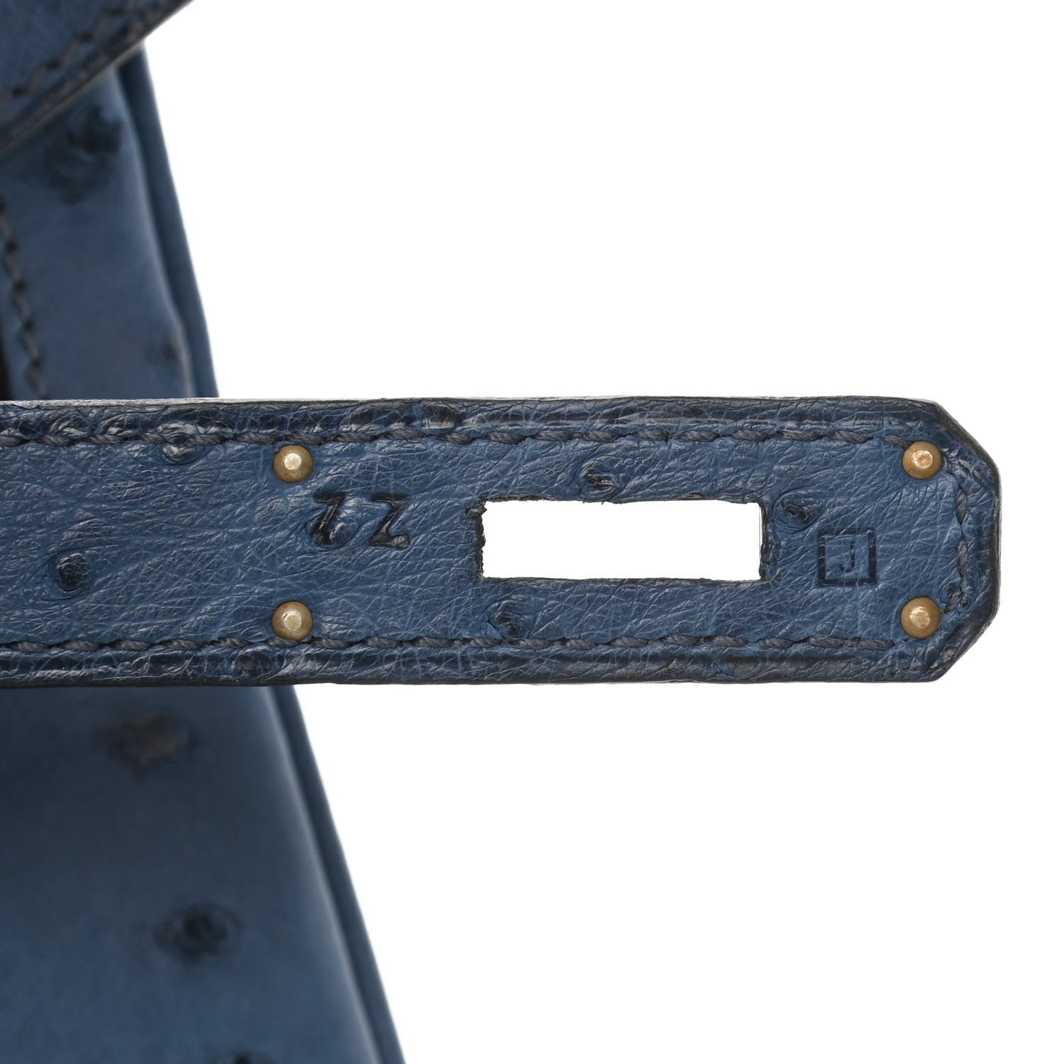 Hermes Ostrich Birkin 30 Bleu Roi 6 of 9