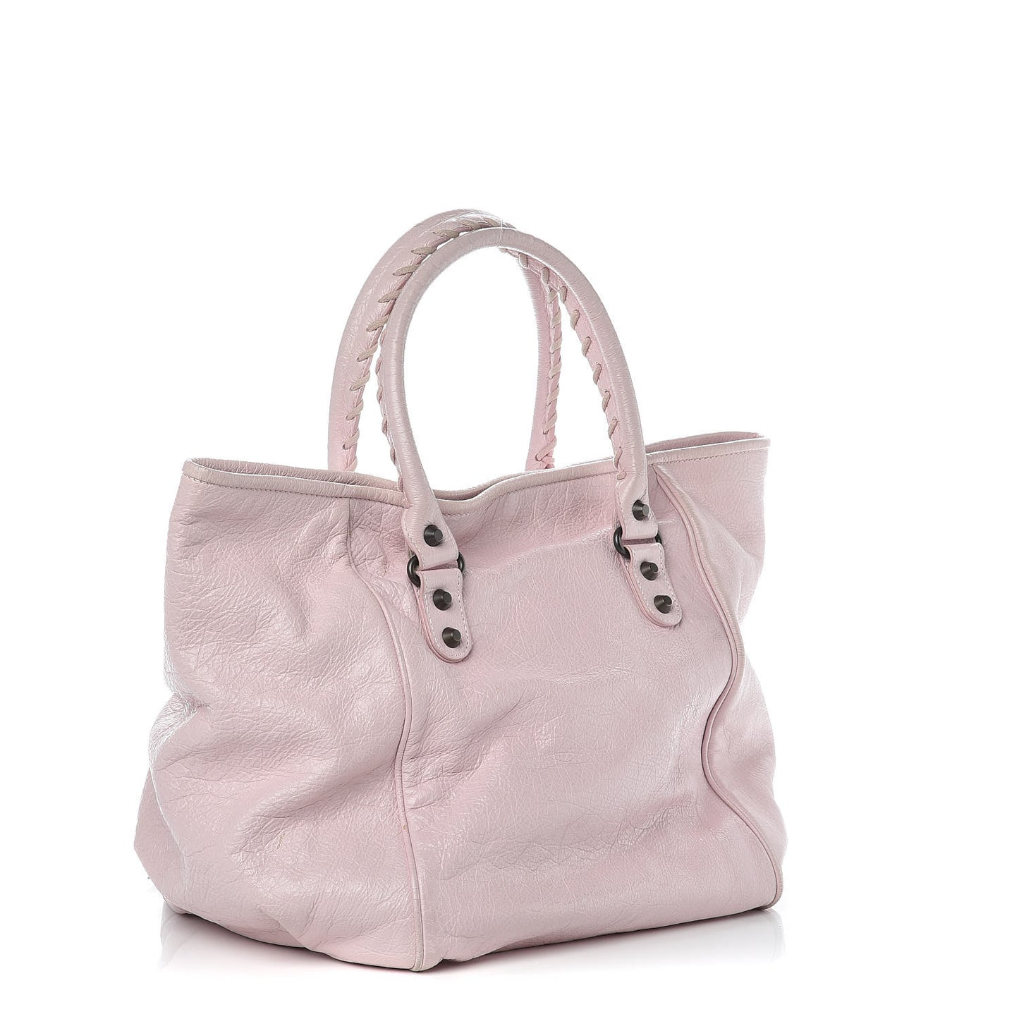 Agneau Classic Hardware S Sunday Tote Rose Poudre Rose Petunia