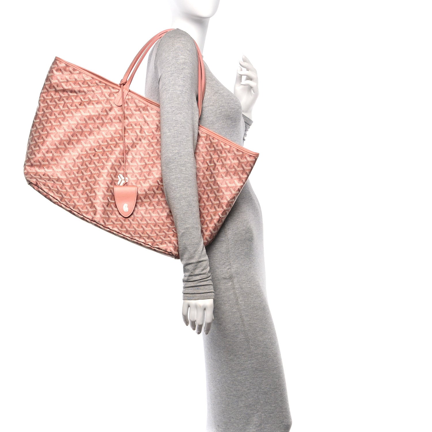 Goyard Iridescent Goyardine Saint Louis GM Pearly Coral 2 of 10