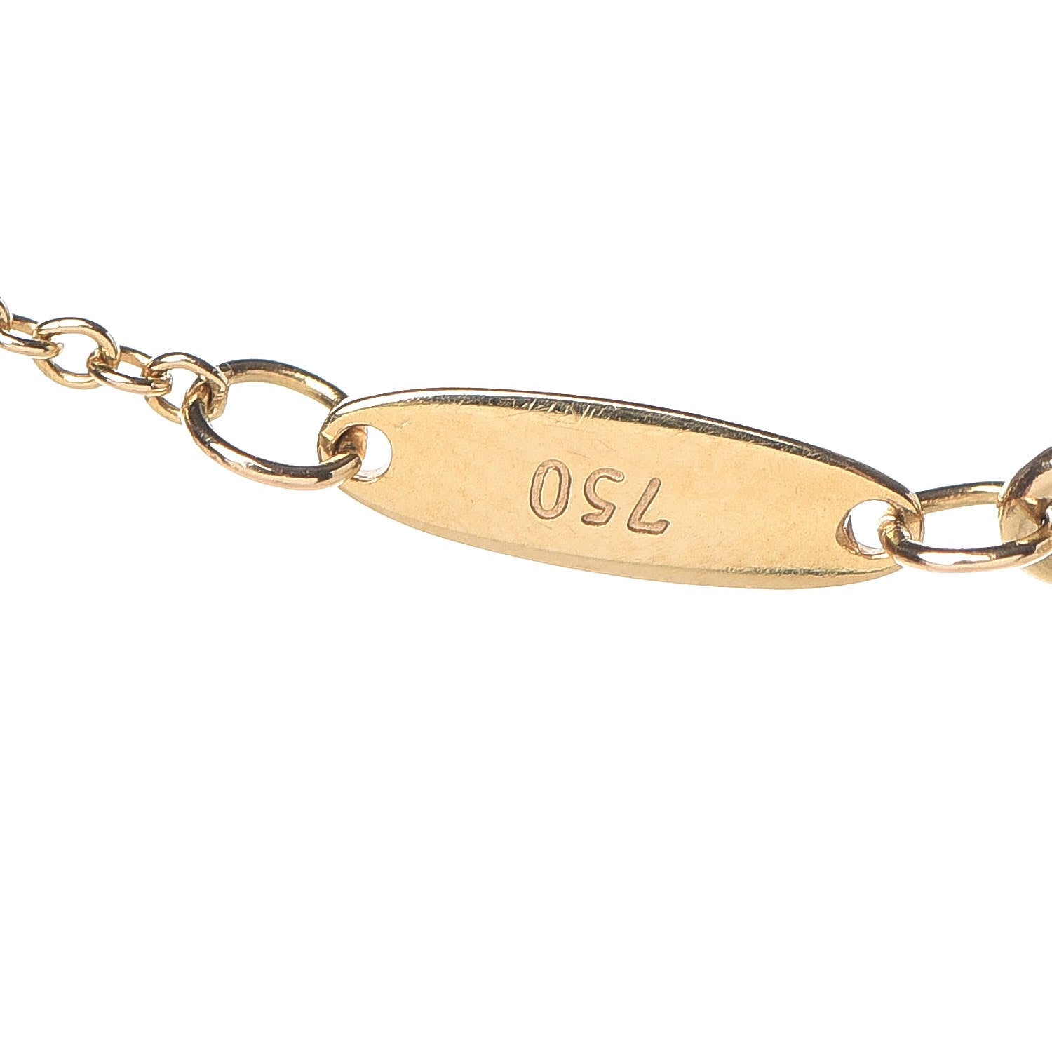 Tiffany 18K Yellow Gold Diamond .12ct Elsa Peretti Diamonds by the Yard Pendant Necklace 7 of 7