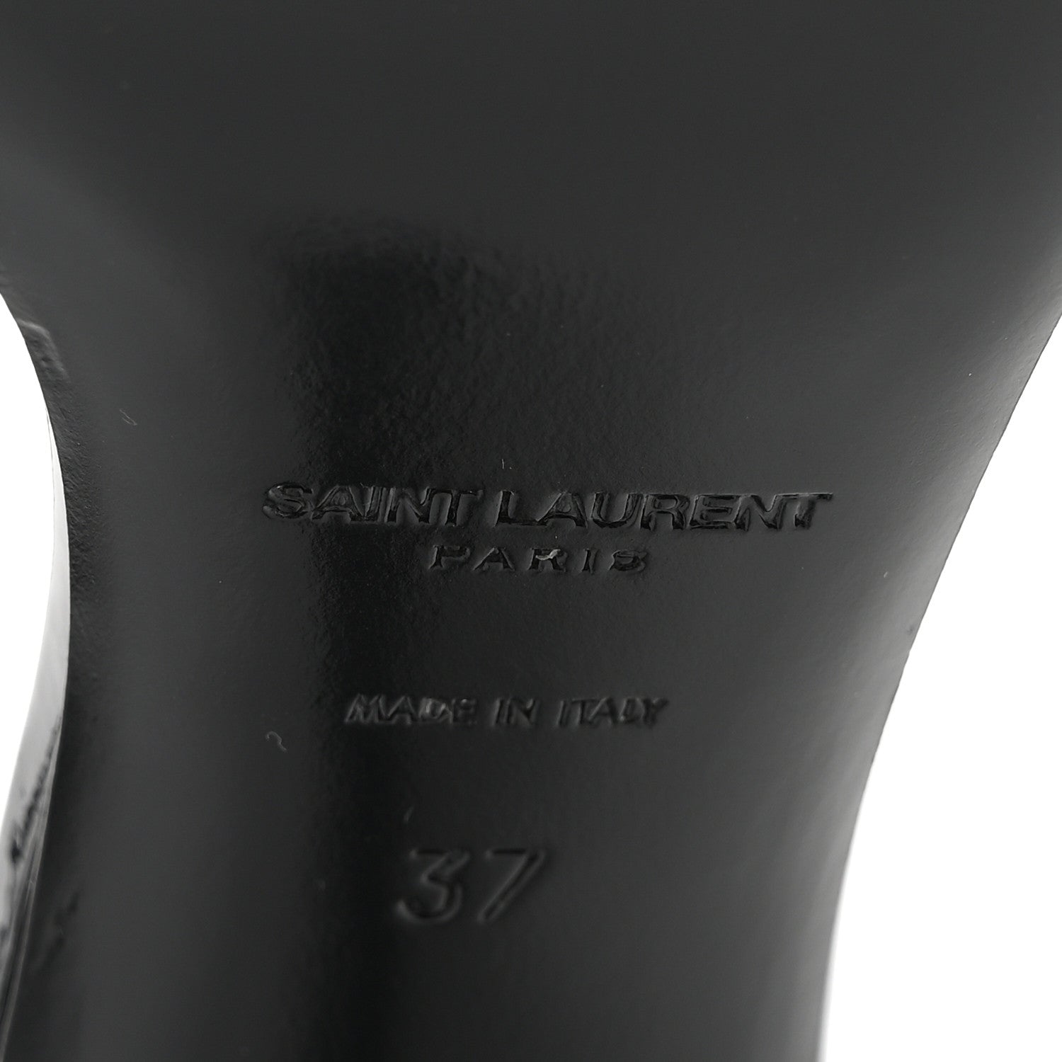 Saint Laurent Vernice Chiffon Opyum 85 Sandals 37 Black 7 of 9