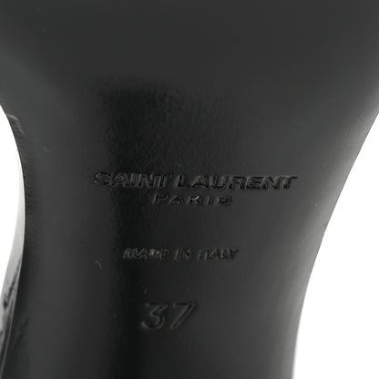 Saint Laurent Vernice Chiffon Opyum 85 Sandals 37 Black 7 of 9