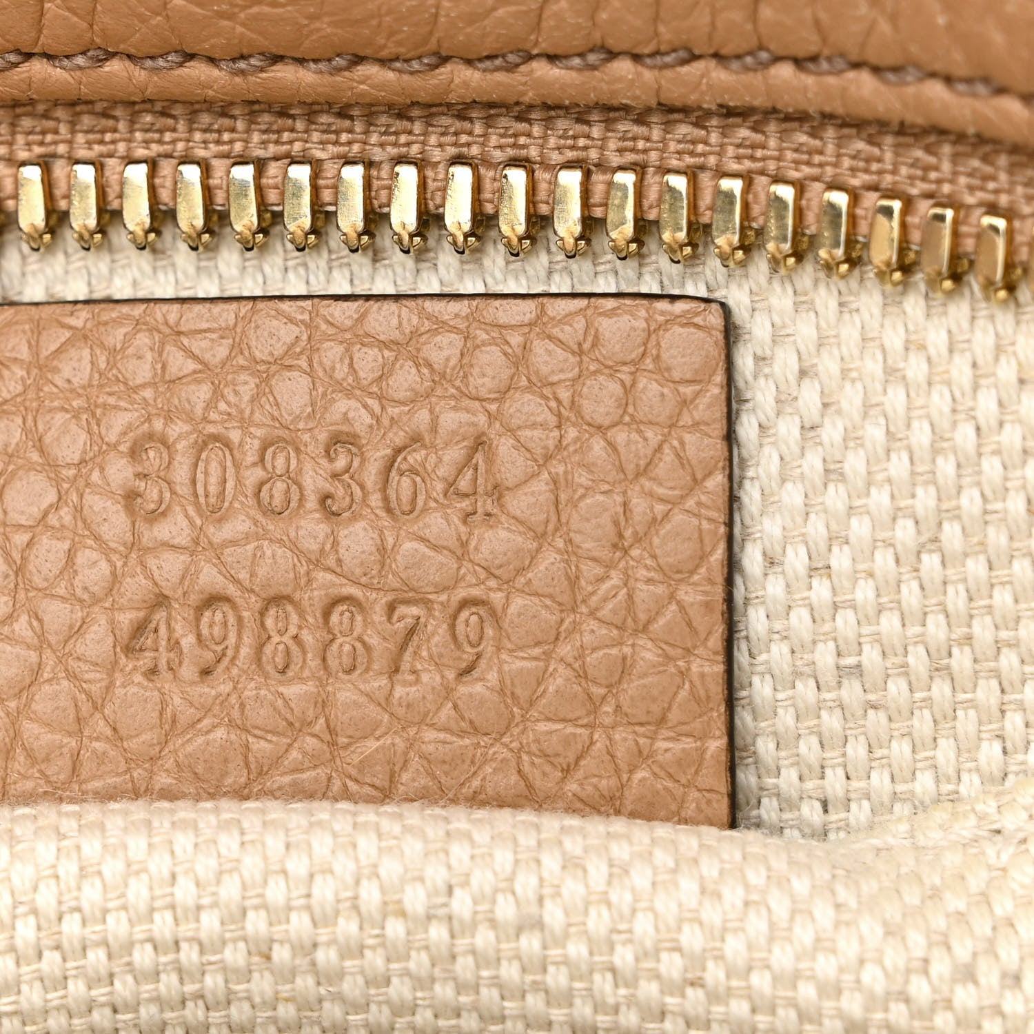 Gucci Pebbled Calfskin Small Soho Disco Bag Camelia 7 of 12