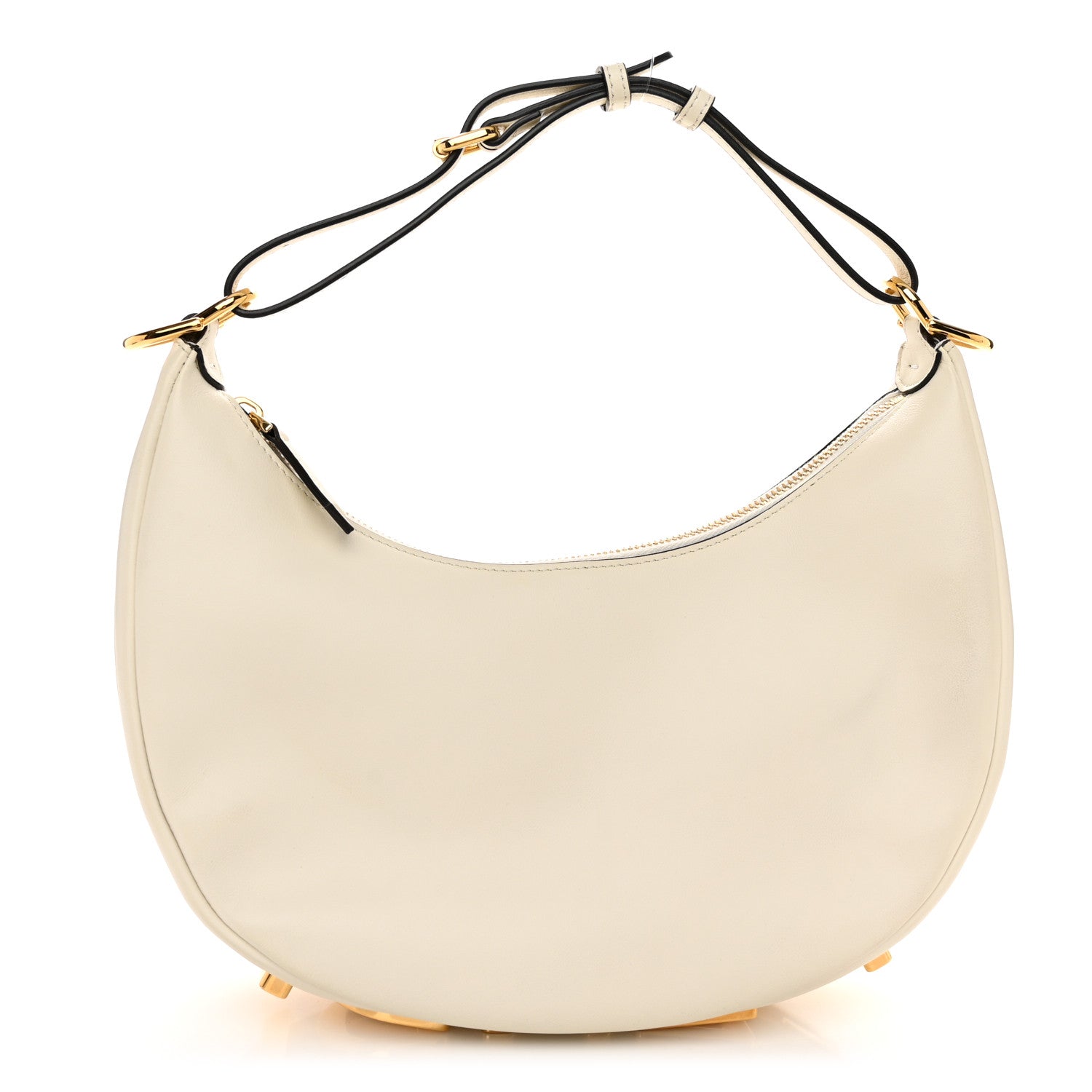 Fendi Vitello Grace Matte Small Fendigraphy Hobo Bag White Ice 1 of 10