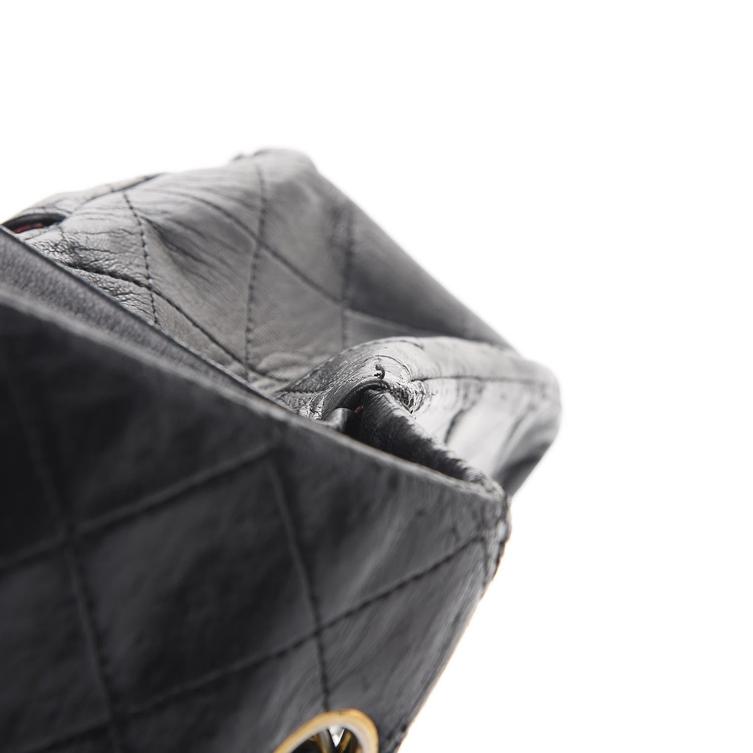 Chanel Lambskin Quilted Medium Double Flap Bag Black 10 of 11