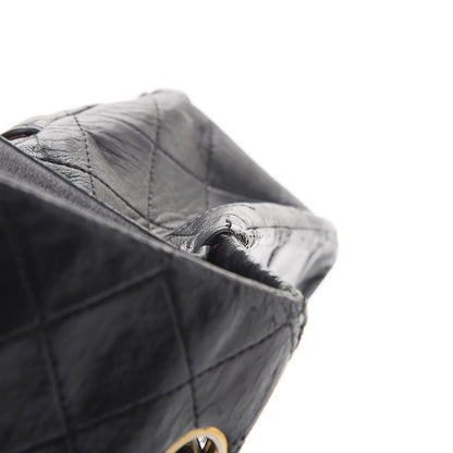 Chanel Lambskin Quilted Medium Double Flap Bag Black 10 of 11