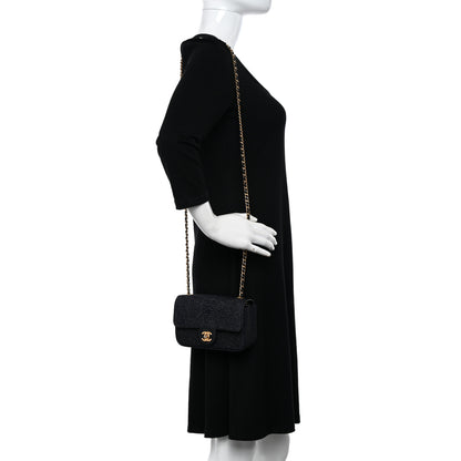 Chanel Galuchat Stingray Mini Flap Black 2 of 15