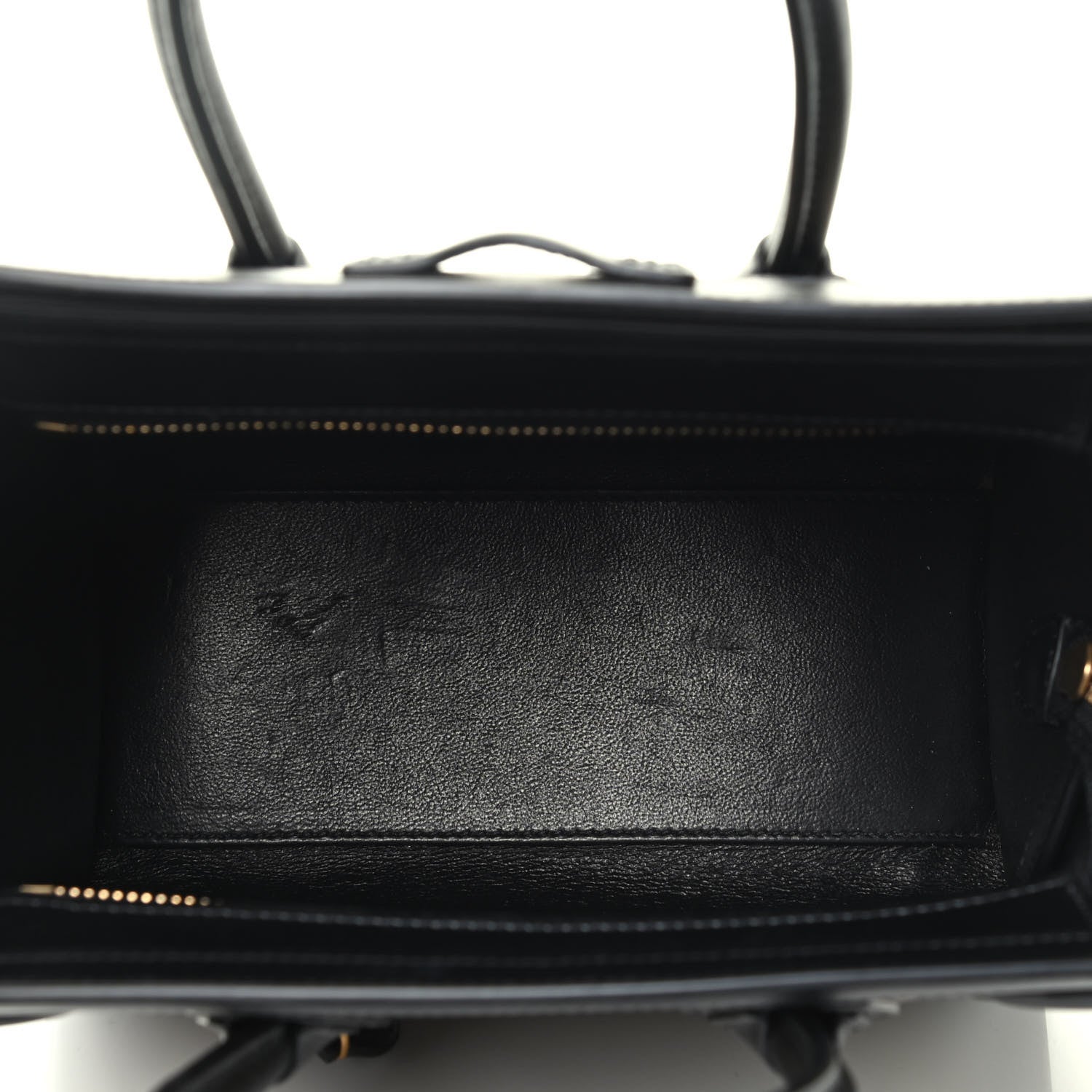 Celine Drummed Calfskin Nubuck Nano Tri-Color Luggage Beige 3 of 3