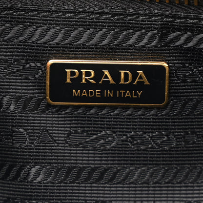 Prada Glossy Calfskin Triangle Medium Bonnie Shoulder Bag White 6 of 10