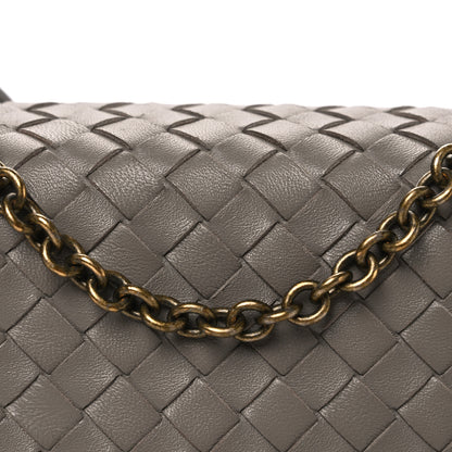 Bottega Veneta Nappa Intrecciato Baby Olimpia Shoulder Bag Limestone 10 of 12