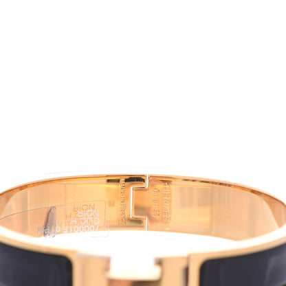 Hermes Enamel Narrow Clic Clac H Bracelet PM Black 4 of 5