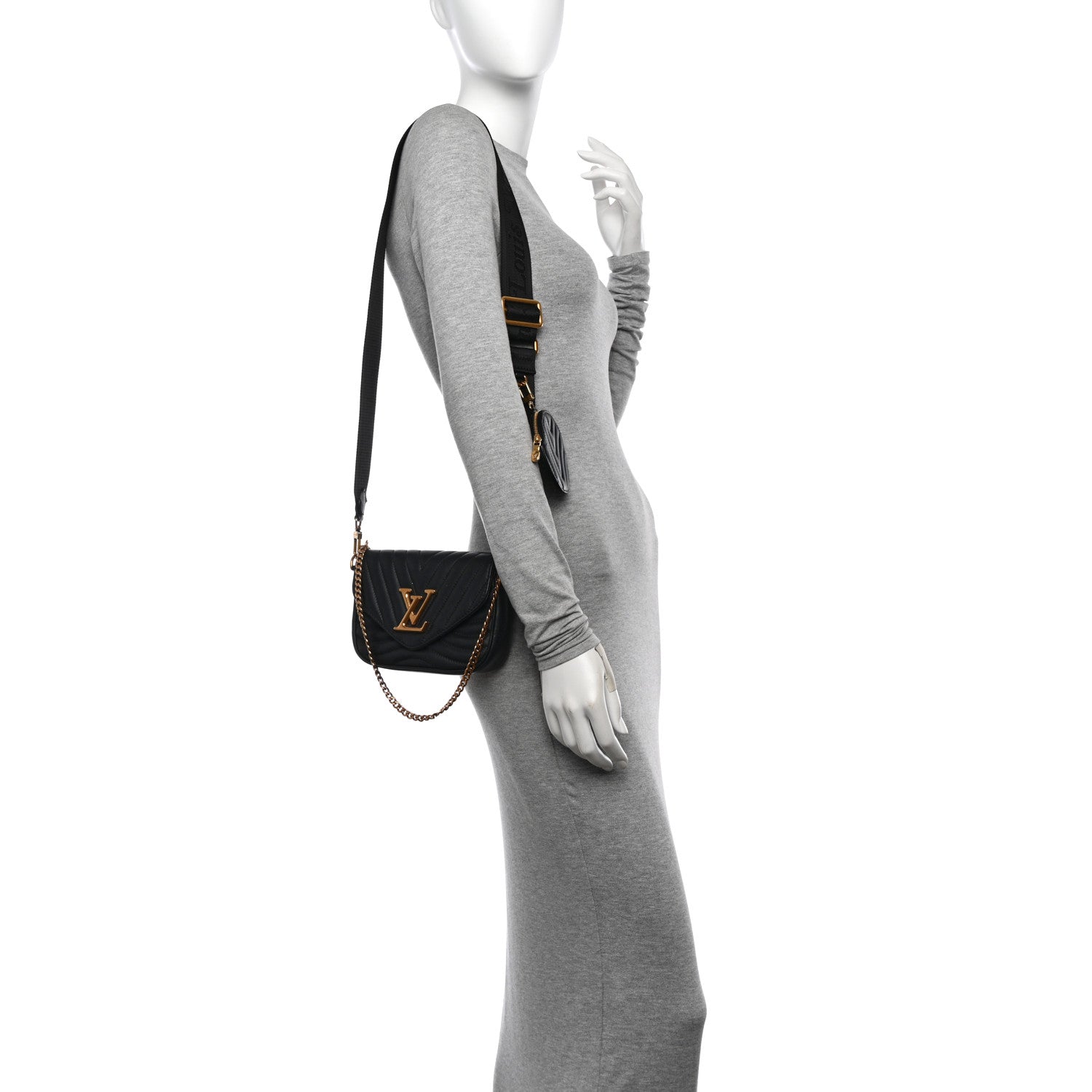 Louis Vuitton Calfskin New Wave Multi Pochette Black 2 of 12