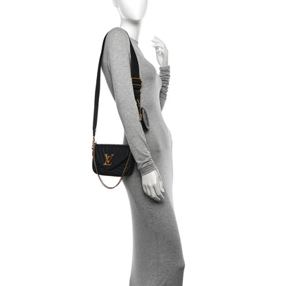 Louis Vuitton Calfskin New Wave Multi Pochette Black 2 of 12