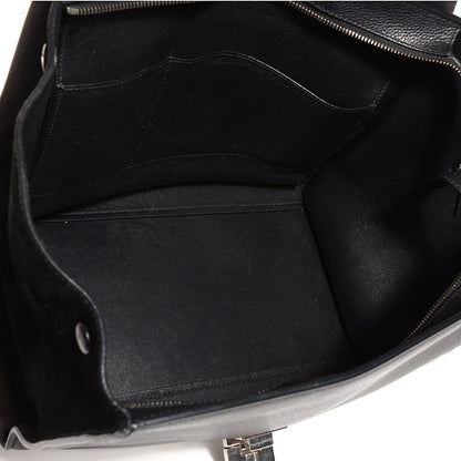 Celine Drummed Calfskin Suede Medium Trapeze Black 9 of 9