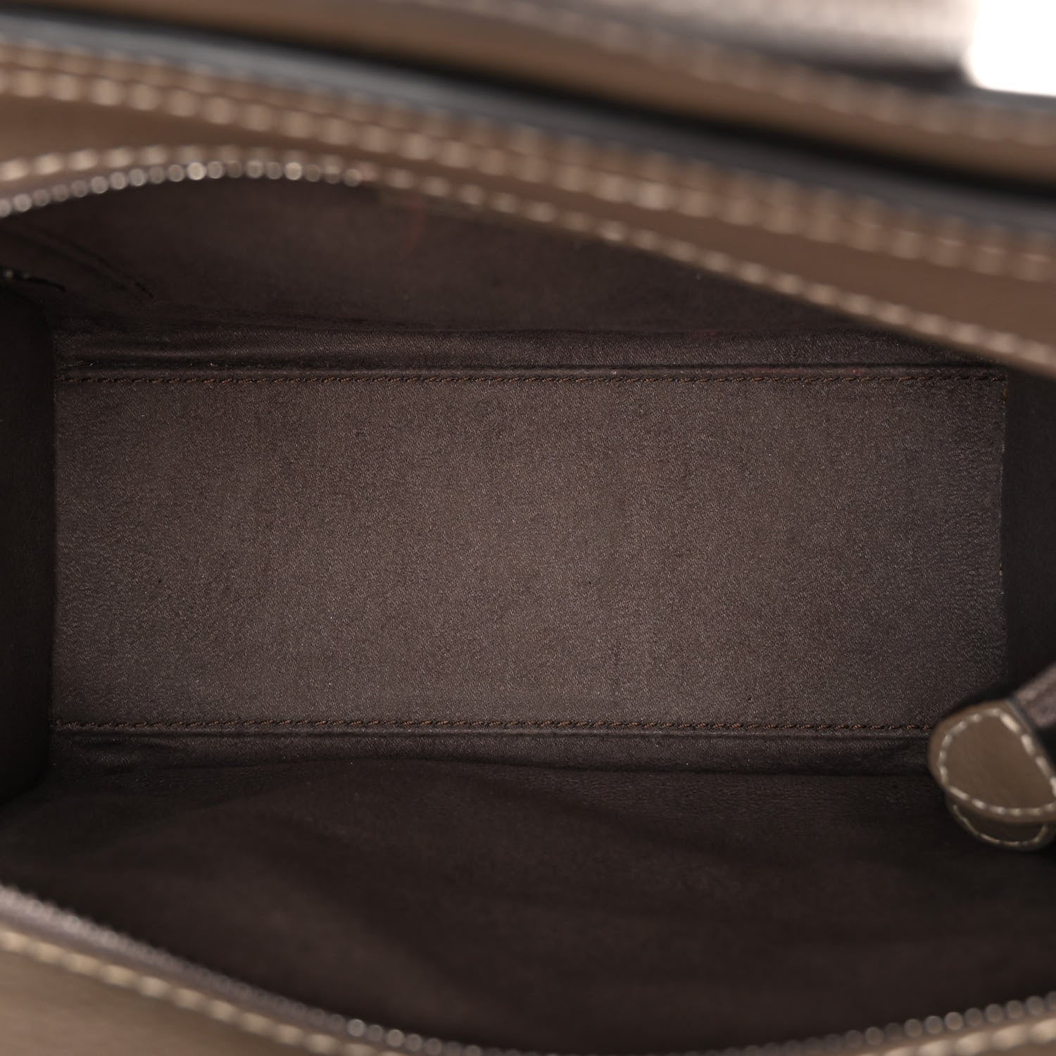 Celine Drummed Calfskin Nano Luggage Souris 5 of 16