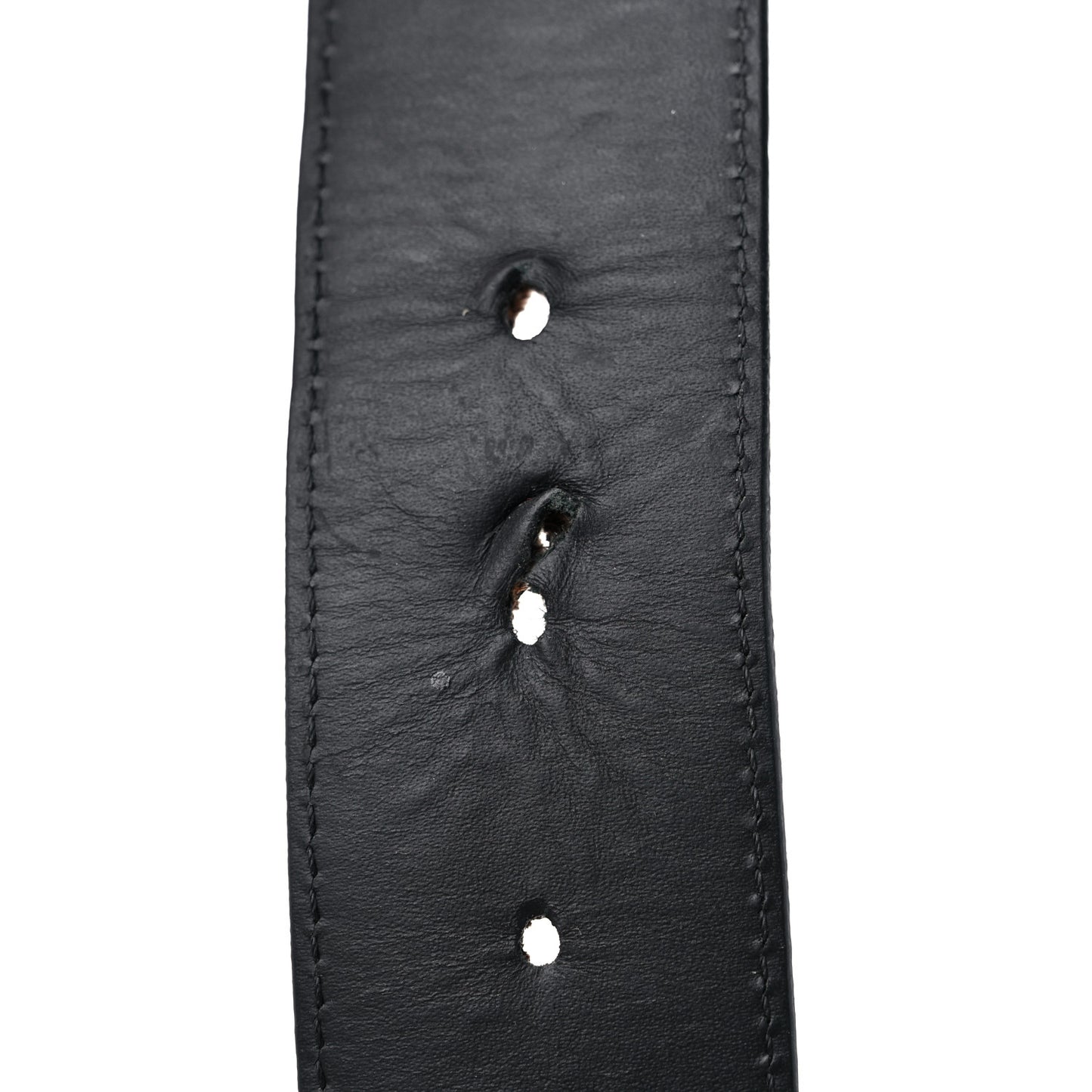 Calfskin Monogram 40mm LV Initiales Reversible Belt 85 34 Black