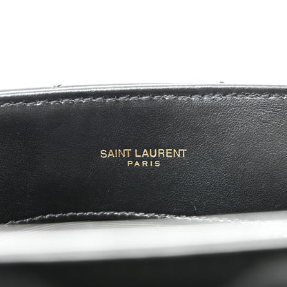 Saint Laurent Calfskin Y Quilted Monogram Medium Loulou Chain Satchel Black 7 of 10